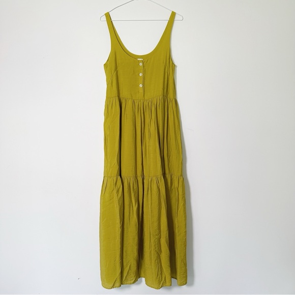 Smash + Tess Women “The River” Scoop Neck Tank Strap Tiered Maxi Dress - Picture 4 of 10
